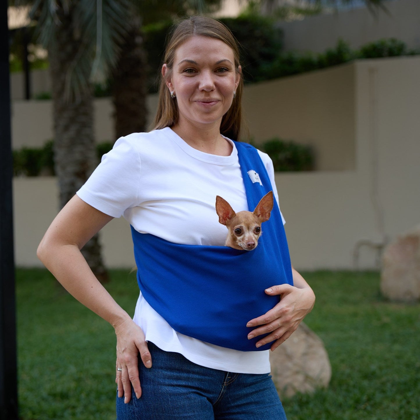 Lightweight Pet Sling – Blue - 2–11 lbs / 1–5 kg (Spring/Summer)