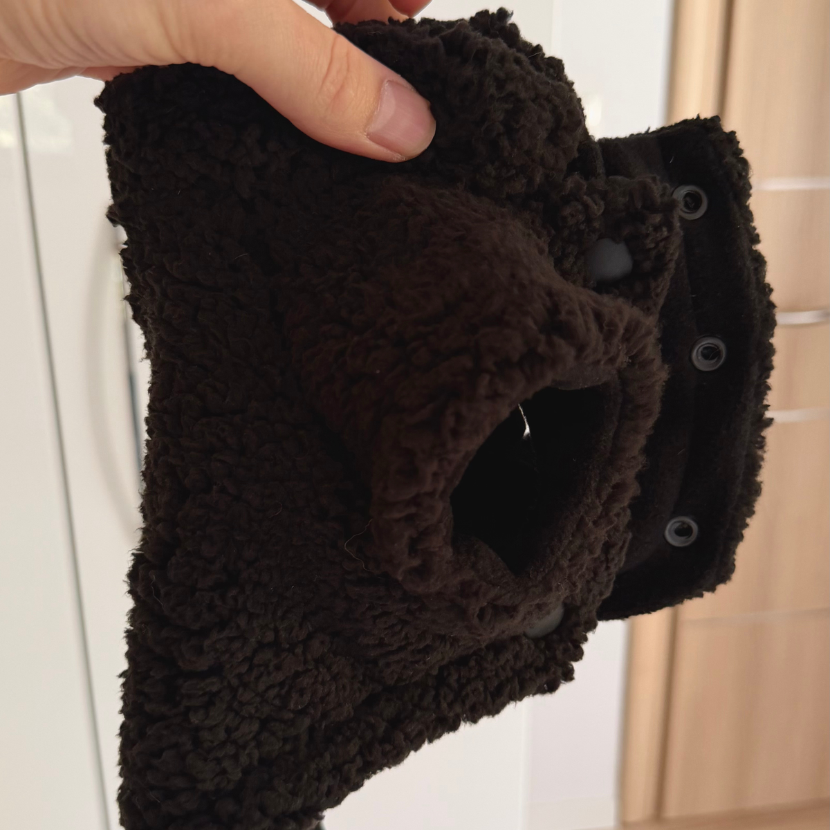 Black Teddy Dog Vest | Warm Jacket for Small Dogs