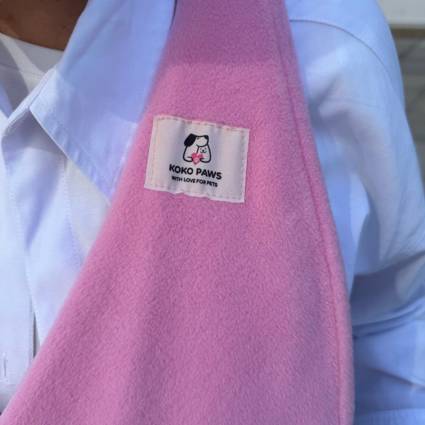 Fleece Pet Sling Carrier – Pink – 2-15 lbs / 1-7 kg (Autumn/Winter)