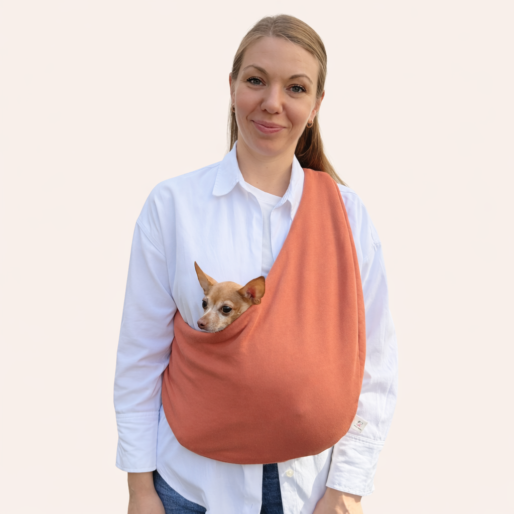 Lightweight Pet Sling – Orange - 2–11 lbs / 1–5 kg (Spring/Summer)