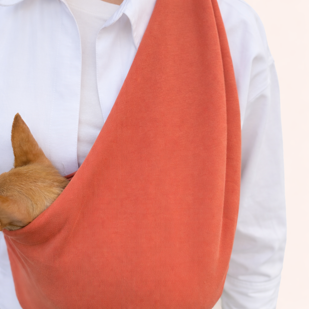 Lightweight Pet Sling – Orange - 2–11 lbs / 1–5 kg (Spring/Summer)