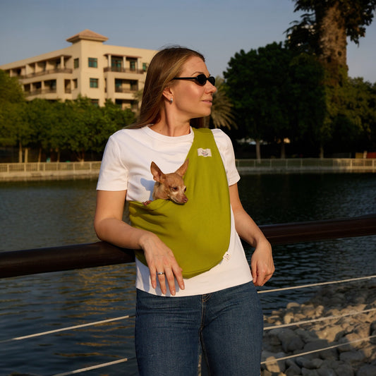 Lightweight Pet Sling – Pistachio - 2–11 lbs / 1–5 kg (Spring/Summer)