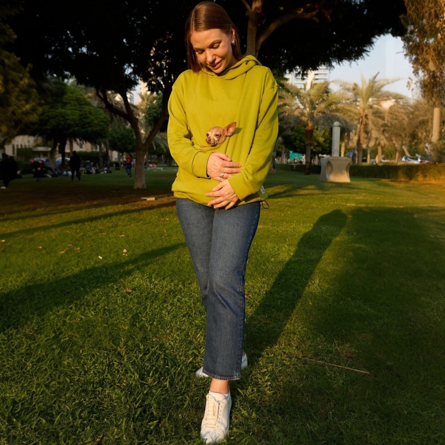 Lightweight Kangaroo Hoodie - Pistachio – 2-15 lbs / 1-7 kg (Spring/Summer)