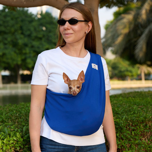 Lightweight Pet Sling – Blue - 2–11 lbs / 1–5 kg (Spring/Summer)