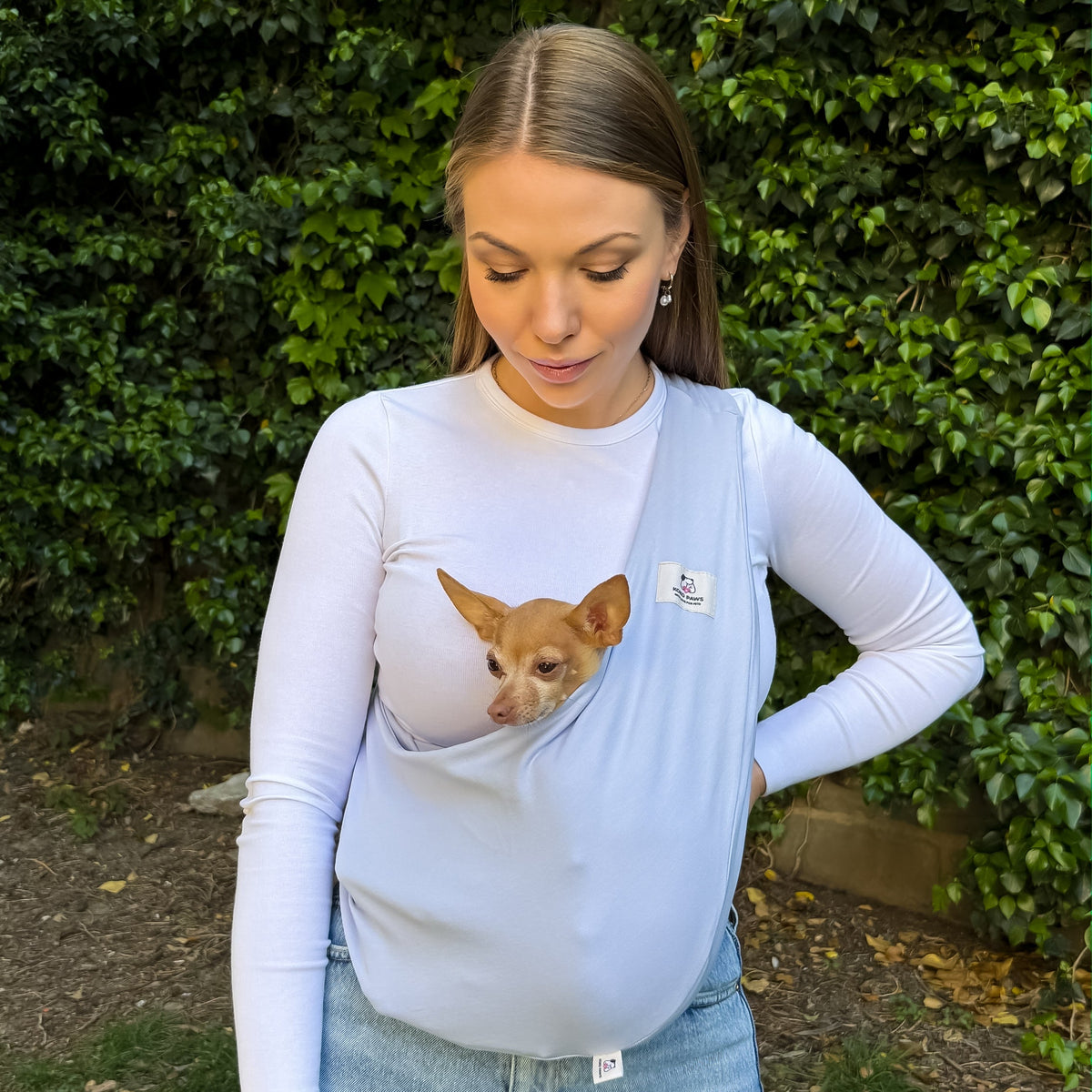 Lightweight Pet Sling Carrier – Blue - 2-5.5 lbs / 1-2.5kg (Summer)