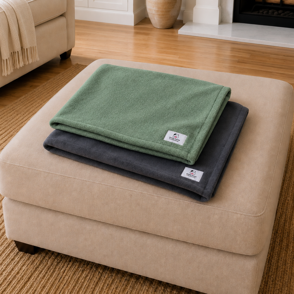 Olive Fleece Pet Lover Sets – Hoodie, Sling, Blanket & Mat