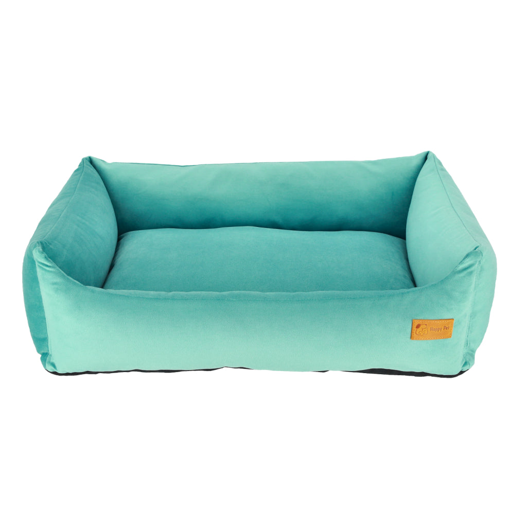 Basic Orthopedic Pet Bed - Blue Velour