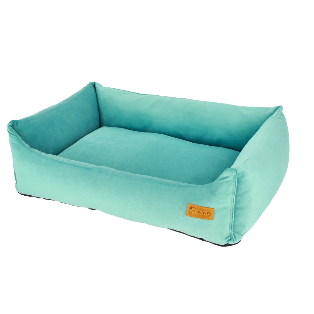 Basic Orthopedic Pet Bed - Blue Velour