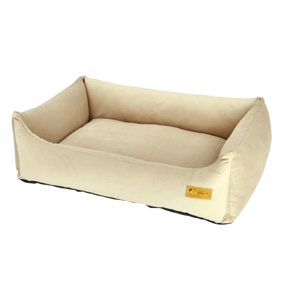 Basic Orthopedic Pet Bed - Beige Velour