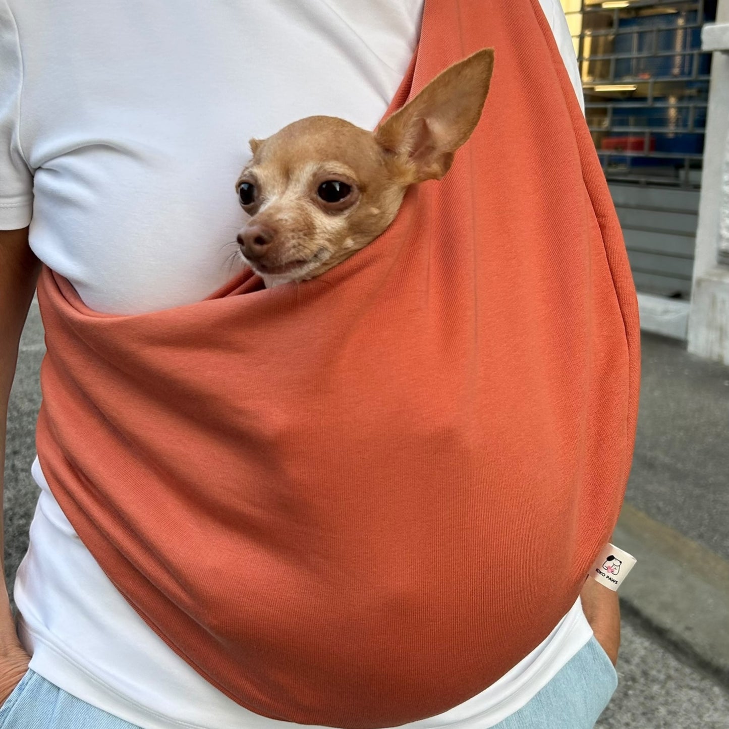 Lightweight Pet Sling – Orange - 2–11 lbs / 1–5 kg (Spring/Summer)