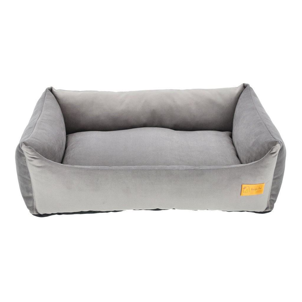 Basic Orthopedic Pet Bed - Gray Velour