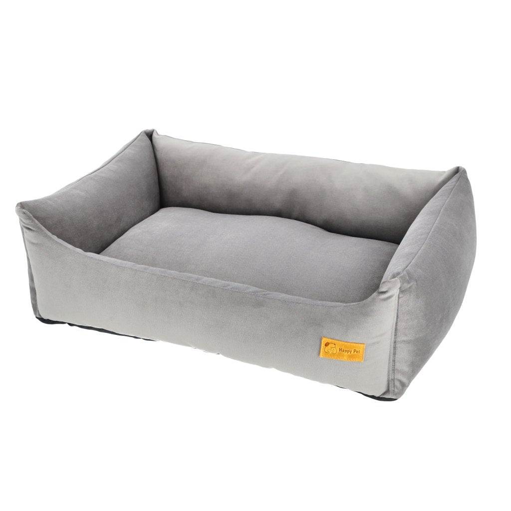 Basic Orthopedic Pet Bed - Gray Velour