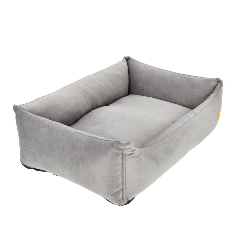 Basic Orthopedic Pet Bed - Gray Velour