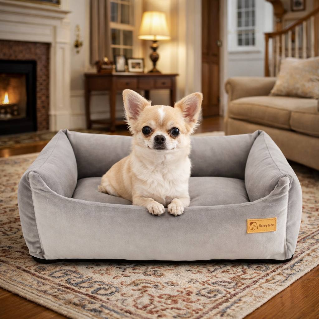 Basic Orthopedic Pet Bed - Gray Velour
