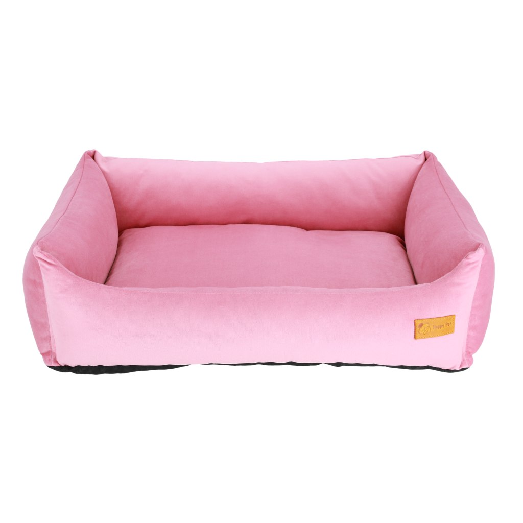 Basic Orthopedic Pet Bed - Pink Velour