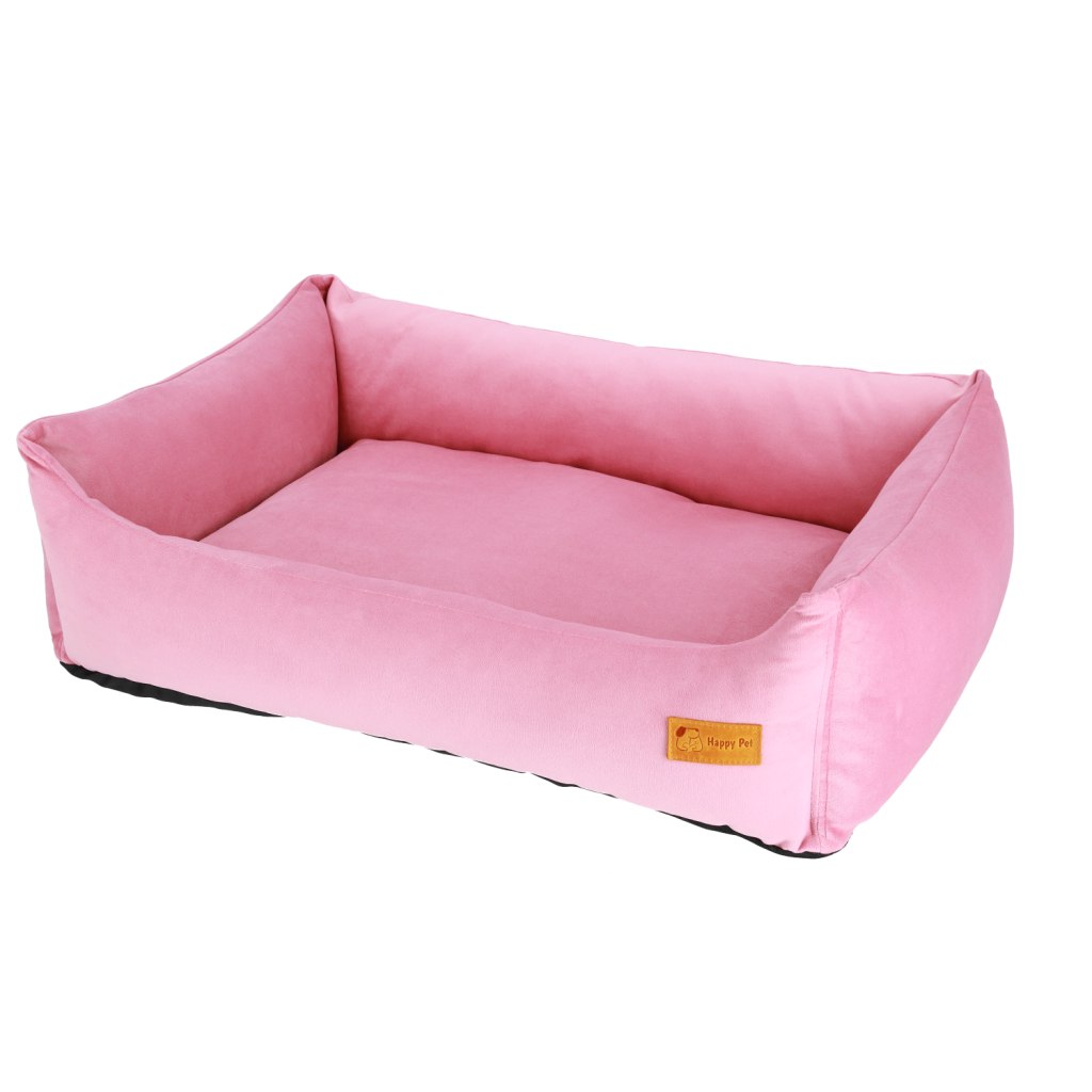 Basic Orthopedic Pet Bed - Pink Velour