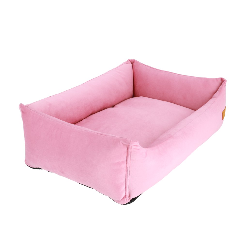 Basic Orthopedic Pet Bed - Pink Velour