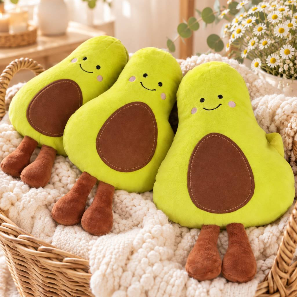Handmade Plush Dog Toy – Soft Stuffed Avocado Toy